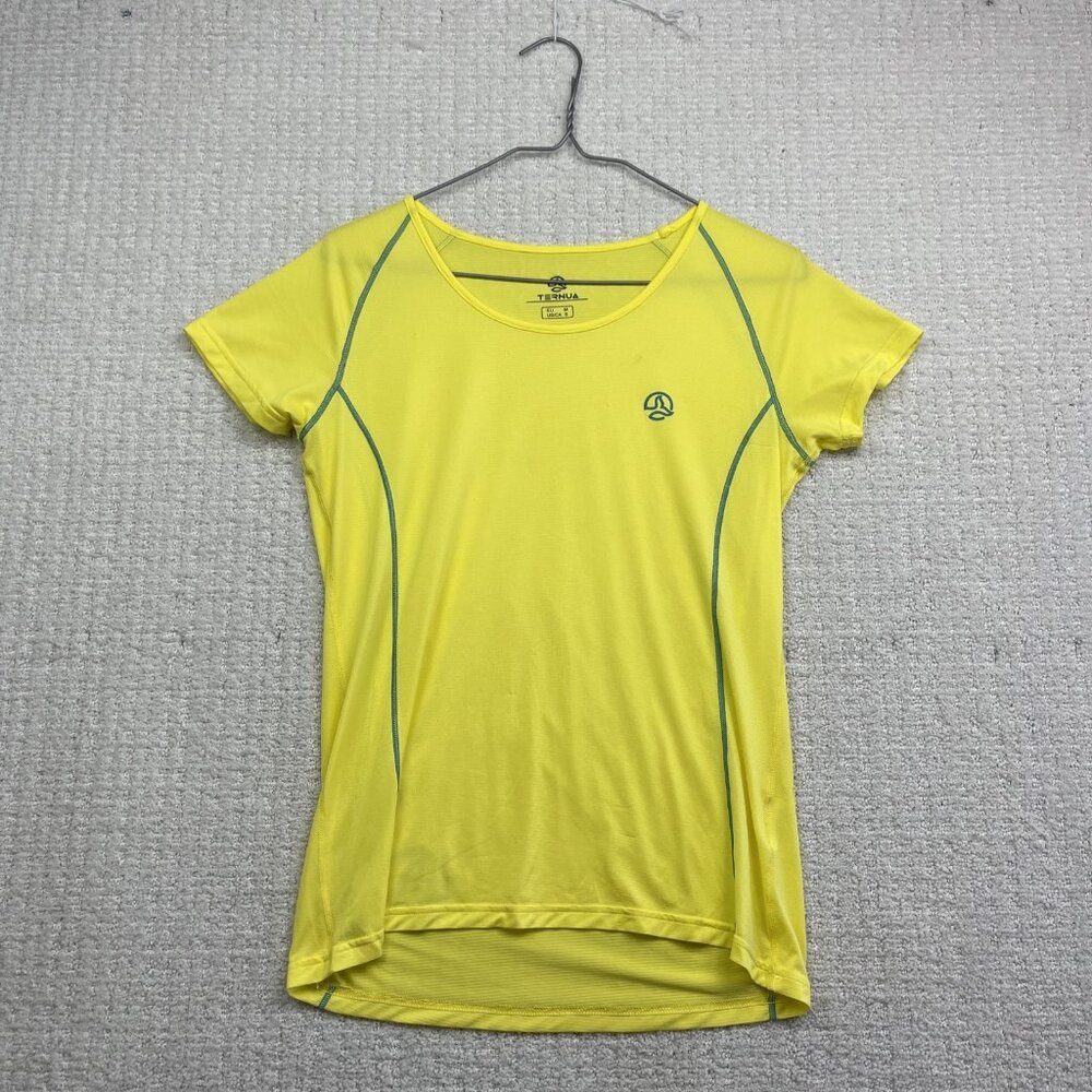 Ternua Women's Base Layer T-shirt Top Size Small US Yellow Active Wear Sports